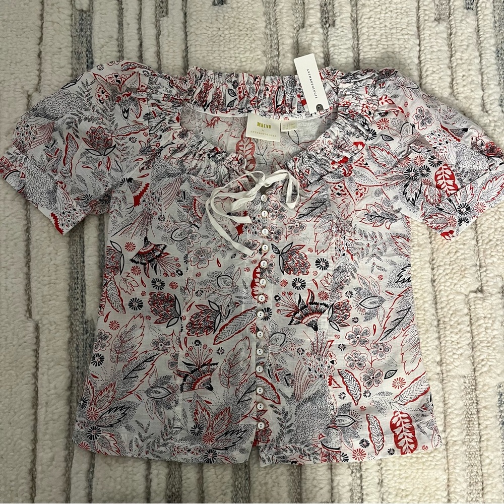 NWT Short Sleeve Maeve Blouse